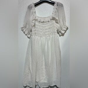 Elegant White Midi Dress